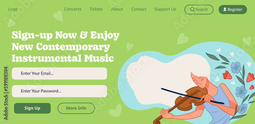 Sing up now and enjoy new instrumental music web
