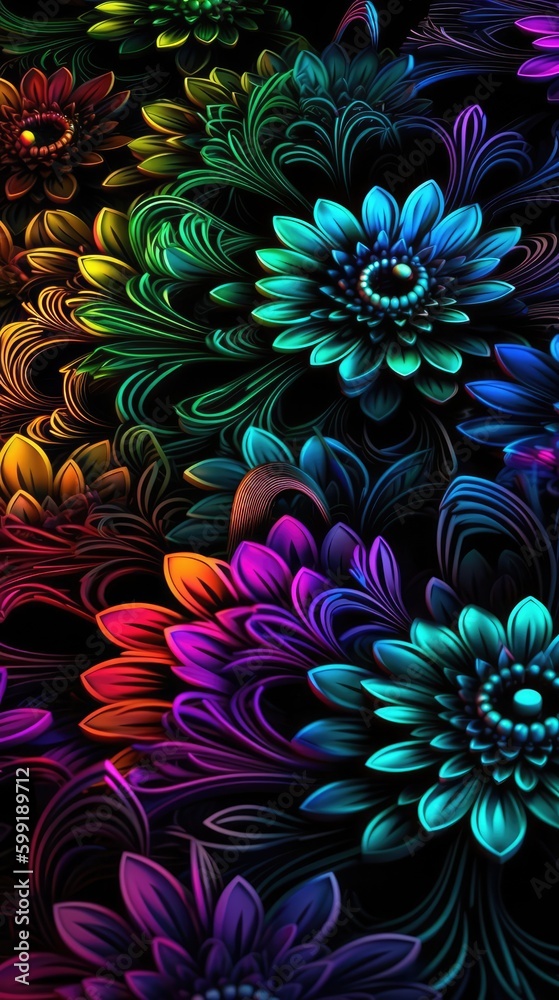 Abstract multicolour background made with generated ai Abstract multicolour background made with generated ai