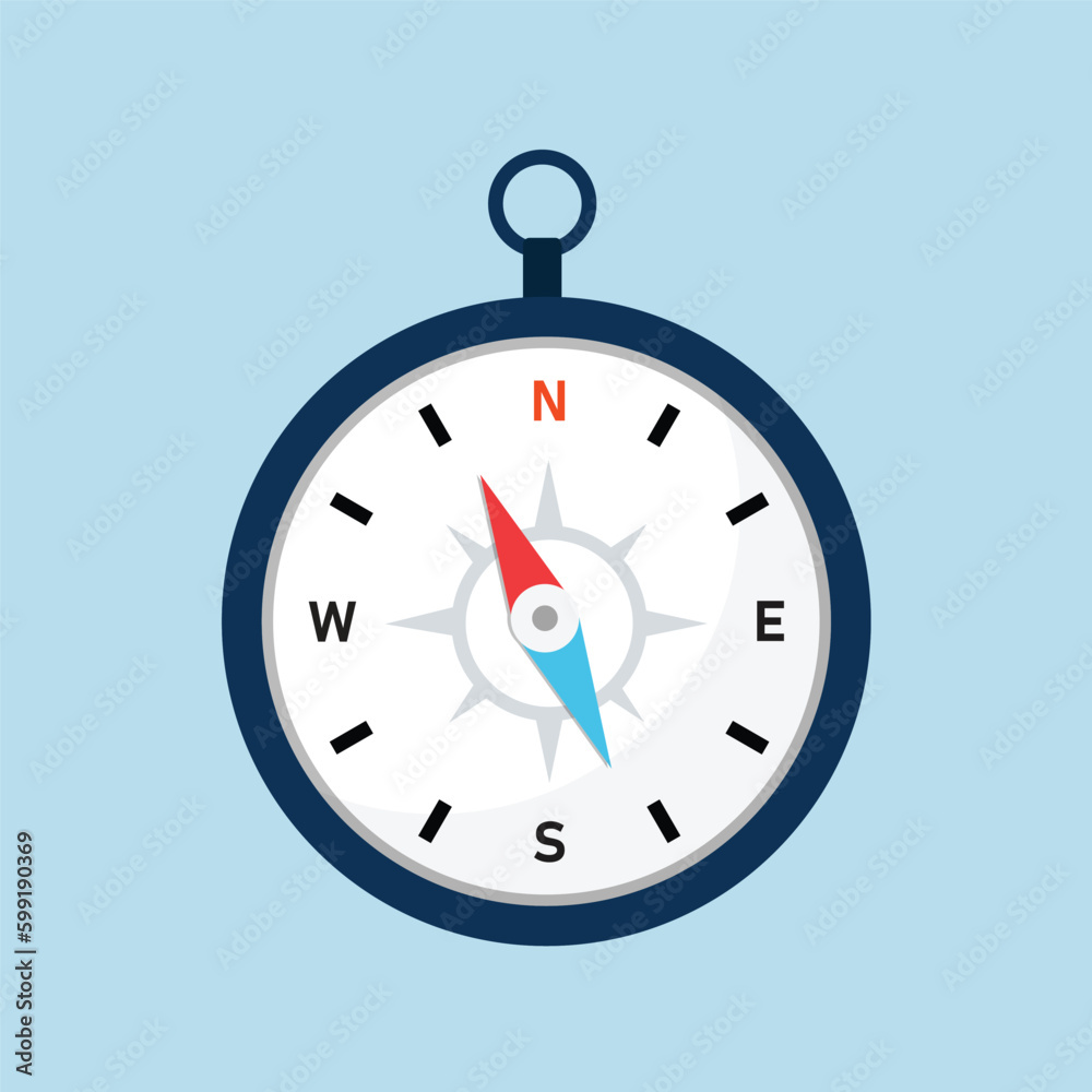 Compass simple vector illustration Compass simple vector illustration