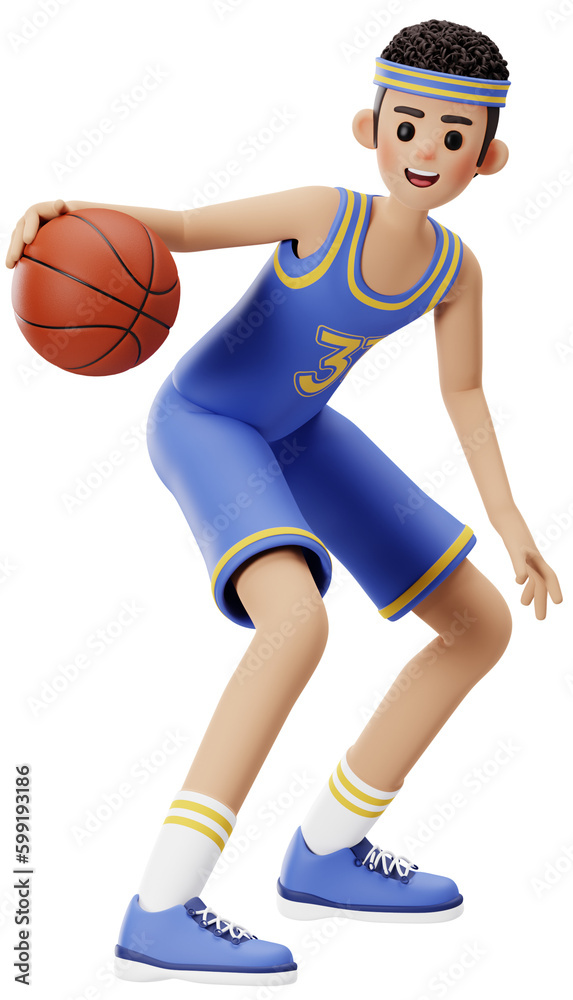 Basketball Player Doing Tricks 3D Character Basketball Player Doing Tricks 3D Character