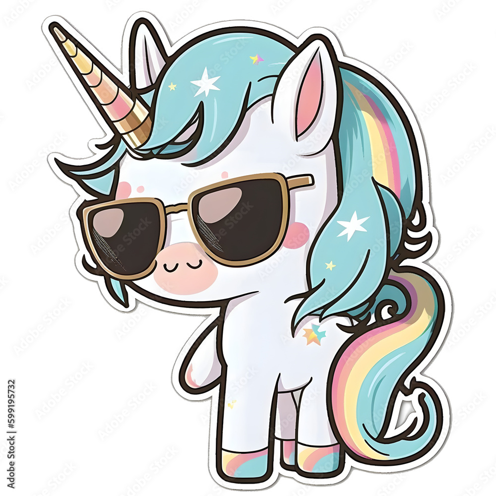 Obraz premium Einhorn im Splash Design, Generative AI 