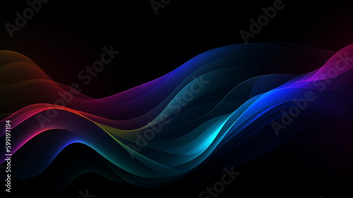 Abstract gradient mesh background, generative ai