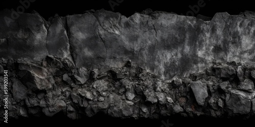 Background of natural black stone. Generative ai.
