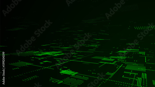 Future digital cyberspace. Sorting and analysis digital data. Vector technology matrix algorithm. Security storage data.