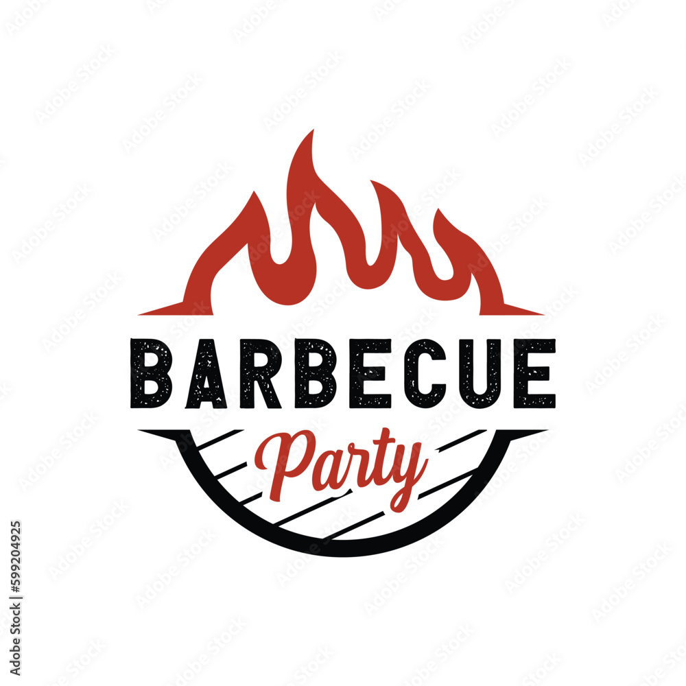 Vector barbecue logo template inspiration Vector barbecue logo template inspiration