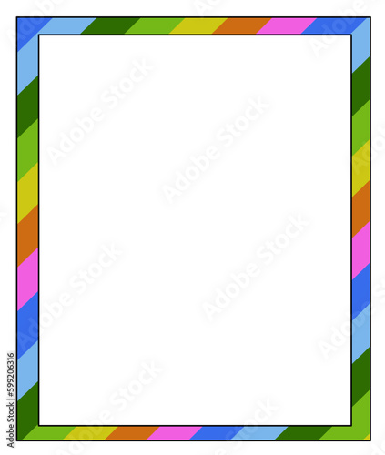Elements for pride. Rainbow background for design. 
