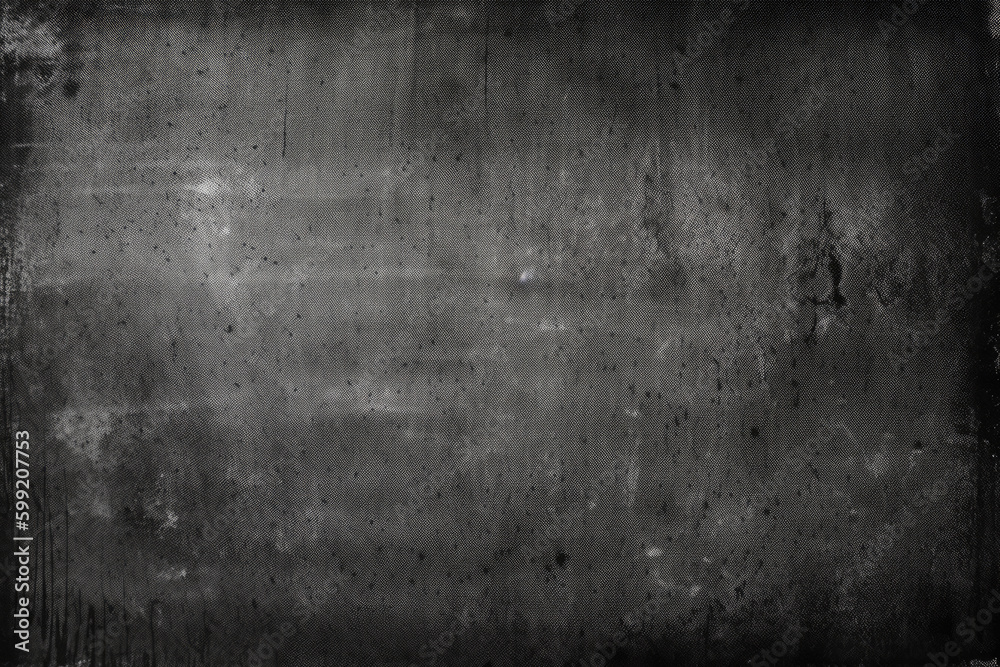 Dust scratches overlay. Old film effect. Dark aged texture with smeared faded stains pattern. Distressed grunge chalkboard design