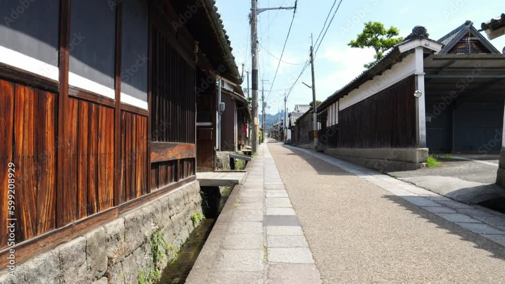 japanese Villages far from the city, historic houses where people have lived as private homes for a long time japanese Villages far from the city, historic houses where people have lived as private homes for a long time