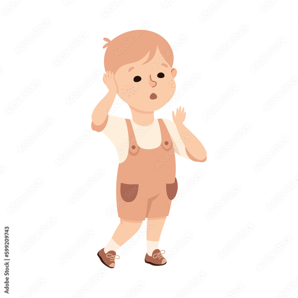 Bullied Boy Suffering from Mockery and Sneer Vector Illustration Bullied Boy Suffering from Mockery and Sneer Vector Illustration