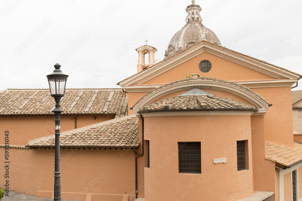 Obraz premium HISTORICAL MONUMENTS BUILDINGS OF ROME ITALY