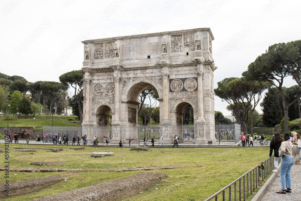 HISTORICAL MONUMENTS BUILDINGS OF ROME ITALY