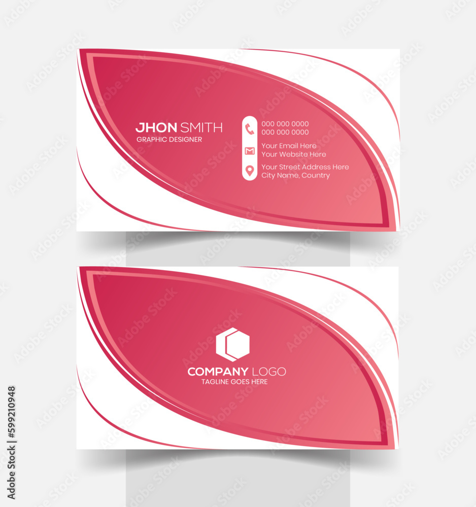 Creative and modern business card template Creative and modern business card template