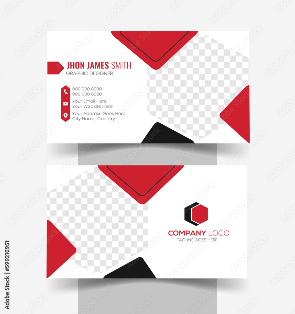 Fototapeta premium Creative and modern business card template