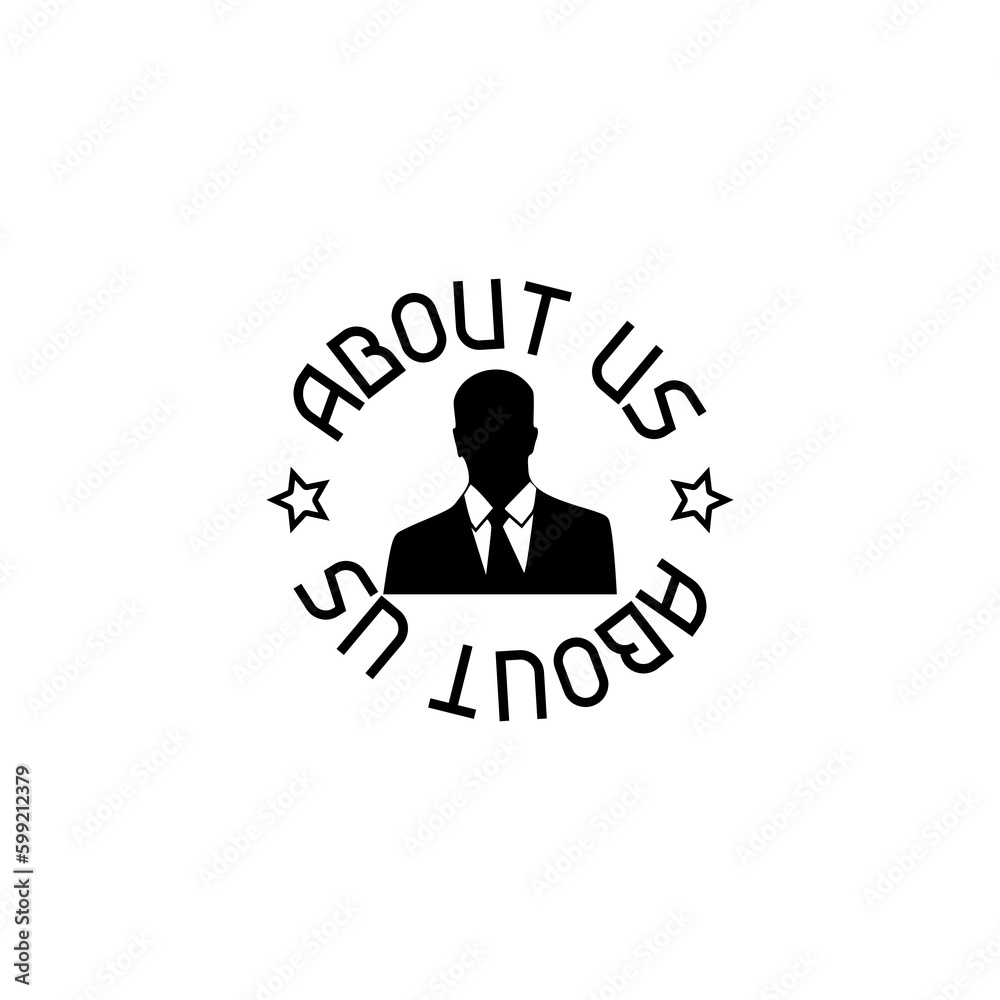 About us web page icon isolated on transparent background About us web page icon isolated on transparent background