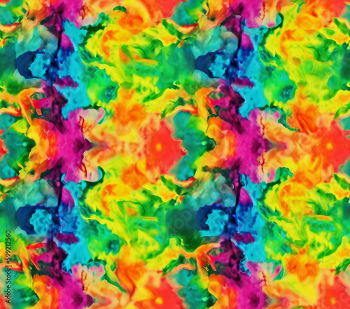 Tie Dye 20oz Seamless Tumbler Wrap Design Abstract Colorful Background Tile Pattern