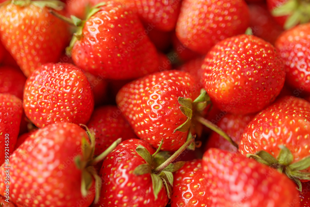 Fresh organic red strawberry fruit background Fresh organic red strawberry fruit background