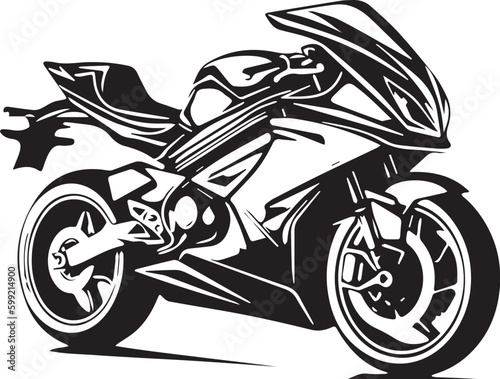 motorcycle on a white background vector