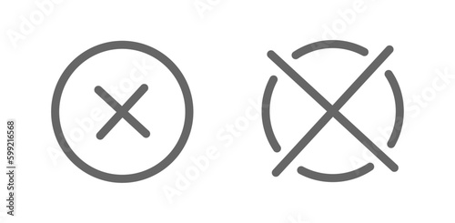 Rejected, disapprove, refuse, reject, deny, repel, repudiate, disown symbol. Editable icon vector stock illustration.