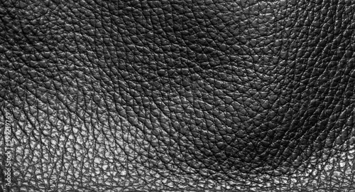 texture of black leather as a background.