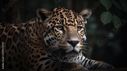 Incredible Jaguar in Natural Habitat AI Generated Generative AI © ArquitecAi