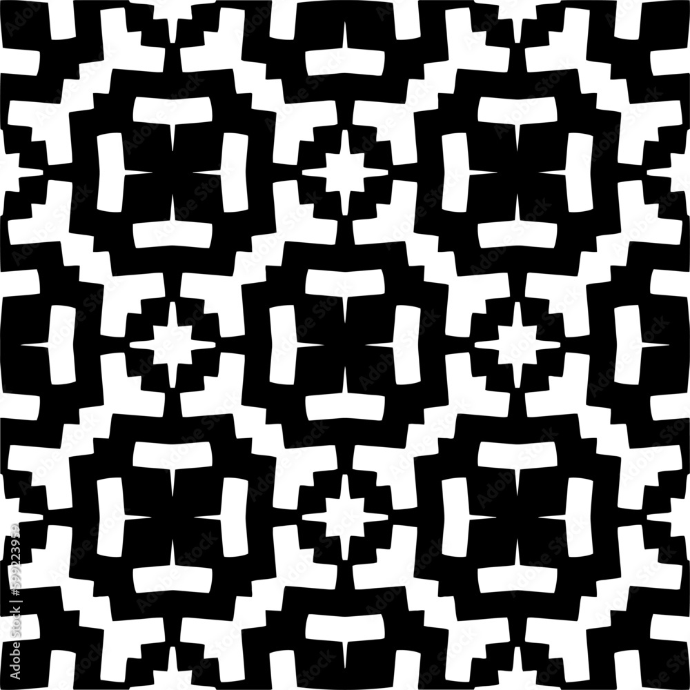 Geometric pattern. Black and white pattern for web page, textures, card, poster, fabric, textile. Geometric pattern. Black and white pattern for web page, textures, card, poster, fabric, textile.