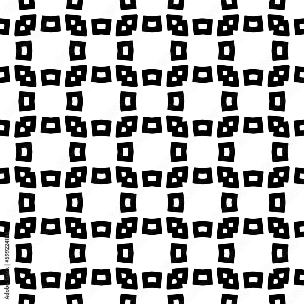 Seamless repeating pattern.  Black and white pattern for web page, textures, card, poster, fabric, textile.