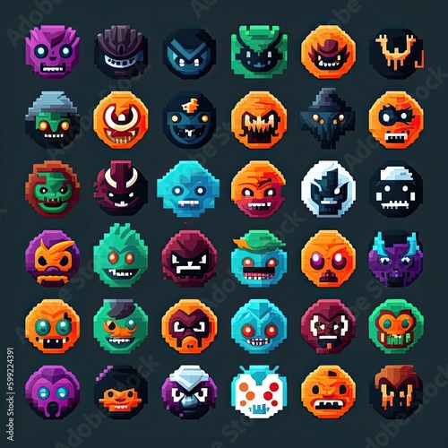 alien monster character avatar ai generated
