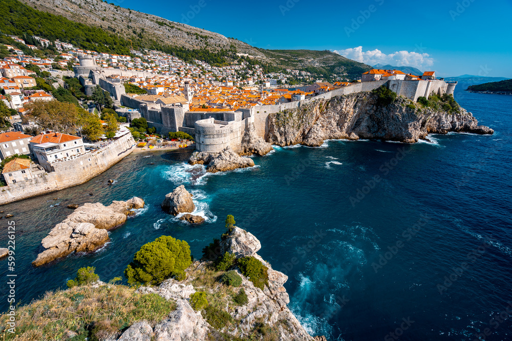 Dubrovnik, Old Town, view from Lovrijenac fortress