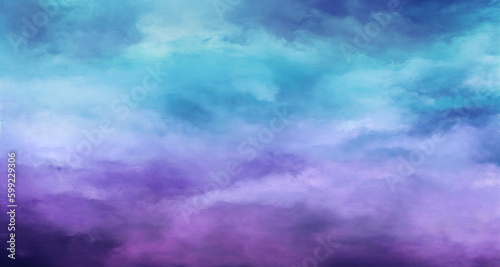 Abstract watercolor background with clouds © Nils