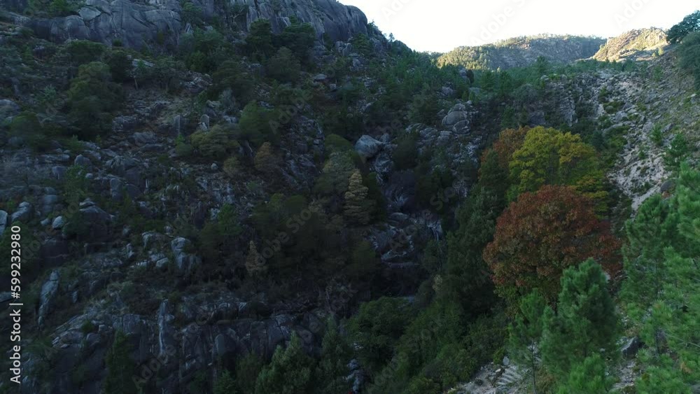 Summer Mountains Lanscape Natural Park of Gerês Portugal Aerial View Summer Mountains Lanscape Natural Park of Gerês Portugal Aerial View