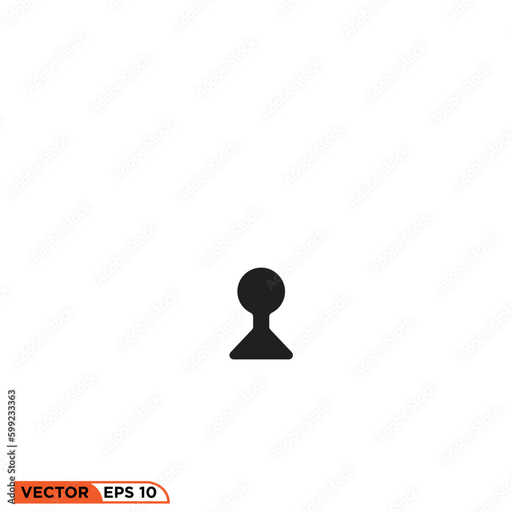 Icon vector graphic of human id 
