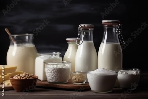 dairy products and milk, ai generative