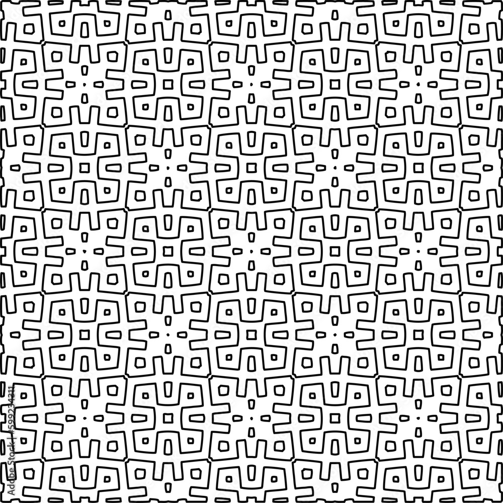 Seamless repeating pattern. Black and white pattern for web page, textures, card, poster, fabric, textile. Seamless repeating pattern. Black and white pattern for web page, textures, card, poster, fabric, textile.