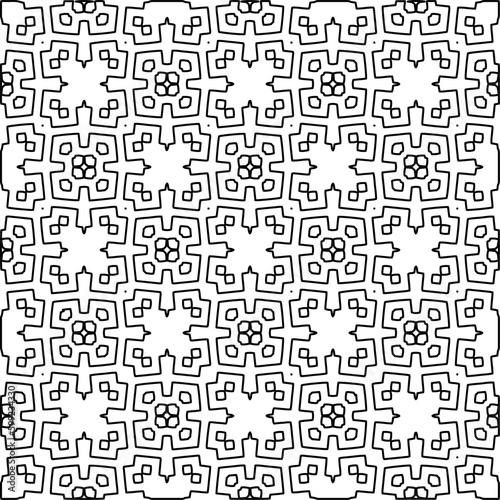 Seamless repeating pattern. Black and white pattern for web page, textures, card, poster, fabric, textile.