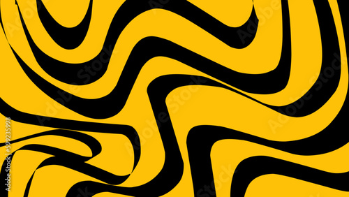  Yellow topographic backgrounds and textures with abstract art creations, random black waves line background