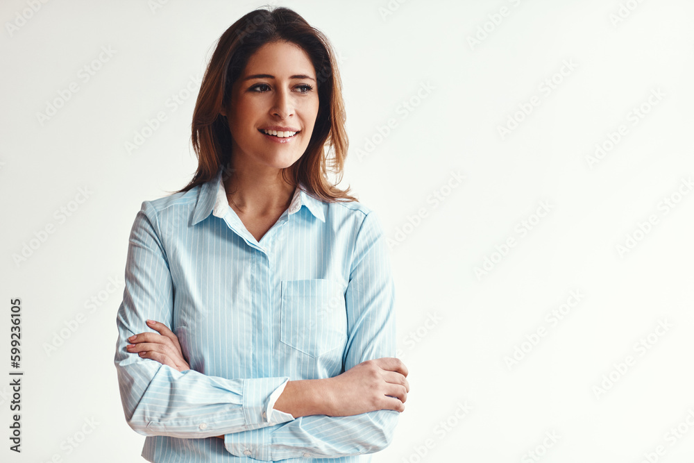 Shes got that make it happen confidence. a confident businesswoman in a modern office. Shes got that make it happen confidence. a confident businesswoman in a modern office.