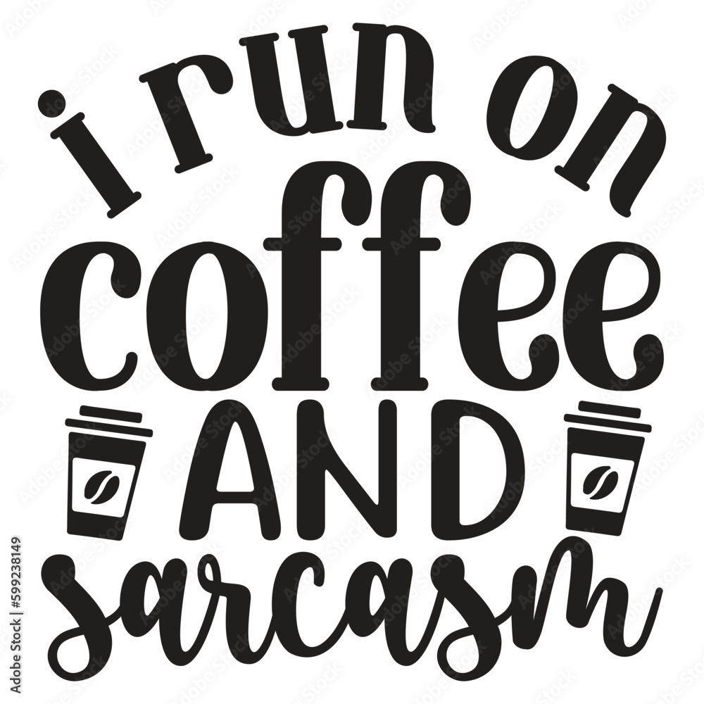 Coffee SVG T shirt Design Template Coffee SVG T shirt Design Template