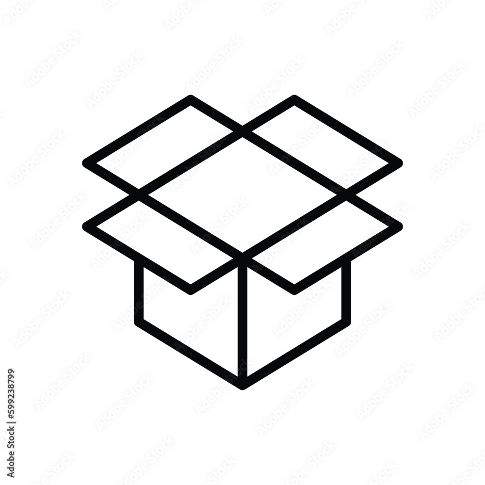box icon vector design template in white background box icon vector design template in white background