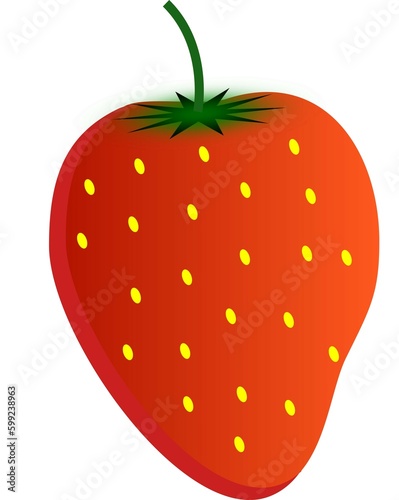 Strawberry graphic element
