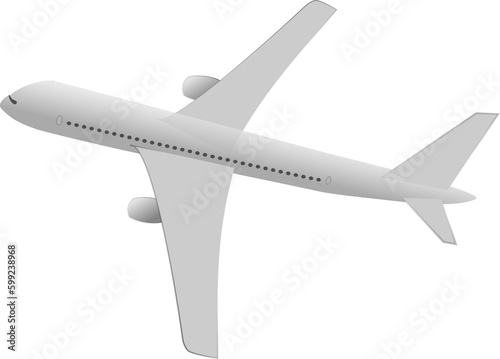 airplane isolated on white