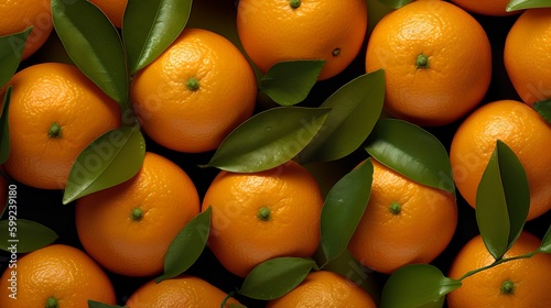 Oranges Pattern, Image Ai Generated