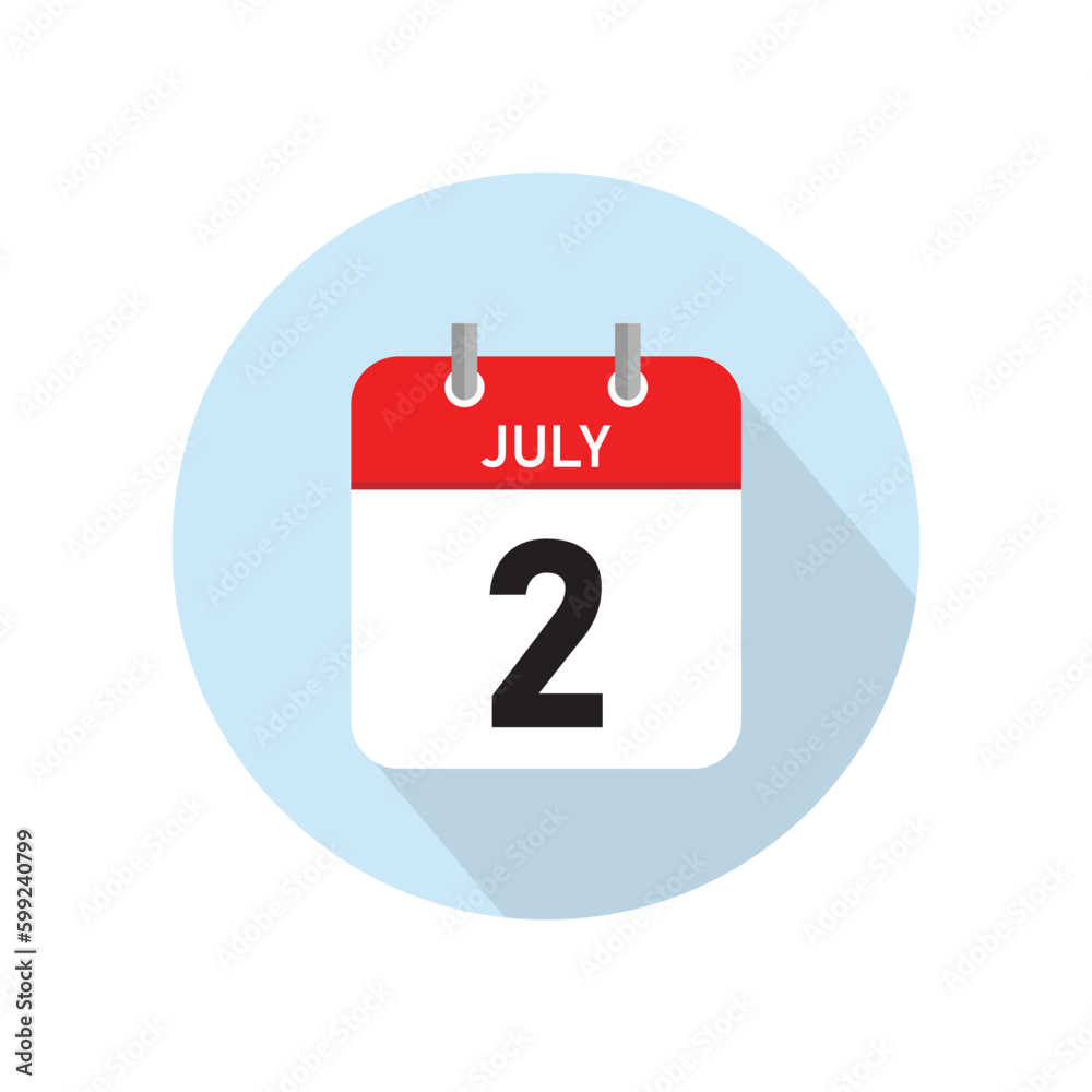 Fototapeta premium July 2 Concept Design. Vector Illustration. 