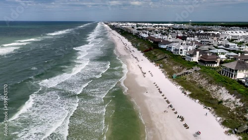 Rosemary Beach Florida aerial captured in 5k photo