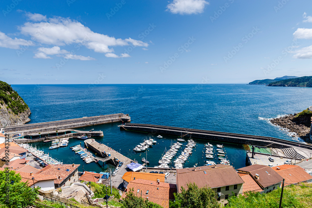 Port view of Elanchove, Vizcaya, Euskadi, Spain