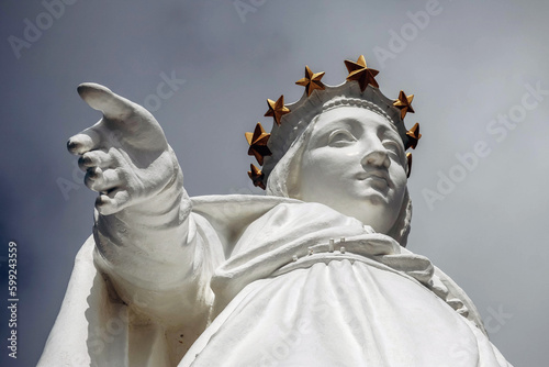 The Shrine of Our Lady of Lebanon (also known as Our Lady of Harissa), a Marian shrine and a pilgrimage site in the village of Harissa in Lebanon. photo