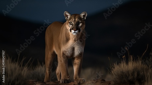 Captivating Puma Photography: AI Generated