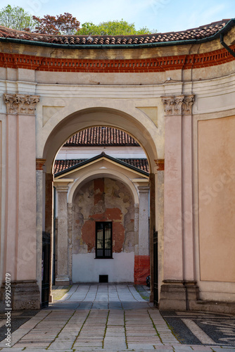 Historic Certosa di Garegnano in Milan, Italy