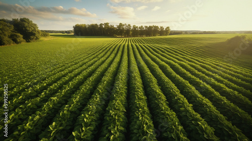 Regenerative cropfield of soybeans
