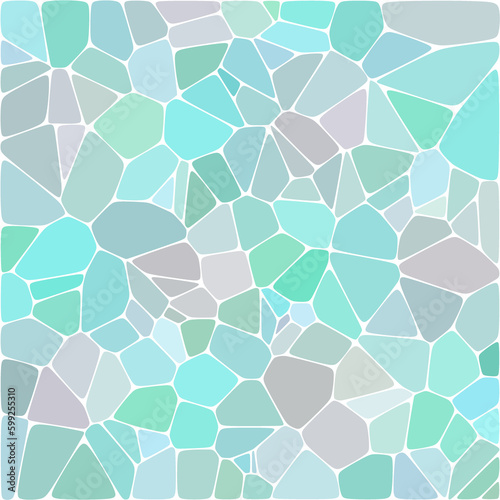 Abstract design element. Modern simple geometric graphic concept. Blue pebbles. polygonal style. eps 10