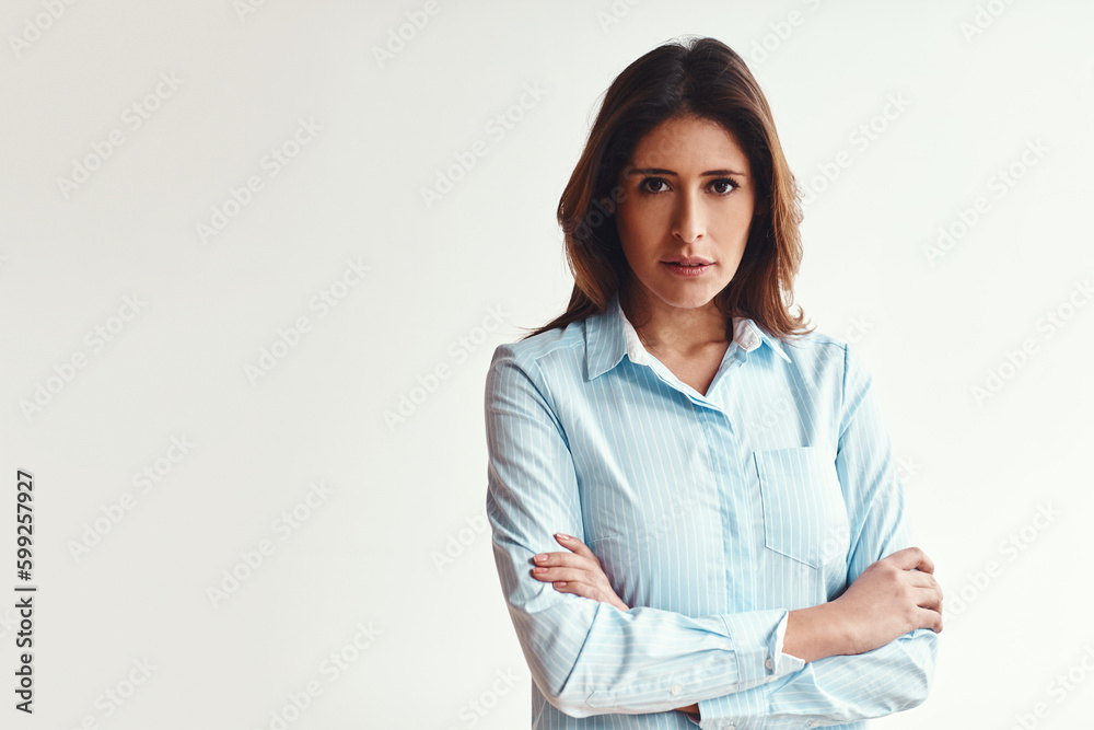 Nothing stands in my way of success. Portrait of a confident businesswoman in a modern office. Nothing stands in my way of success. Portrait of a confident businesswoman in a modern office.